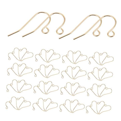 Veemoon 60 Stück Teiliges Kupfer-ohrringhaken- Minimalistisches DIY Schmuckzubehör Komfortable Langlebige Ohrhaken für Damen für Individuelles Basteln von Anhänger-ohrringen Veemoon 60 Stück Teiliges Kupfer-ohrringhaken- Minimalistisches DIY Schmuckzubehör Komfortable Langlebige Ohrhaken für Damen für Individuelles Basteln von Anhänger-ohrringen von Veemoon