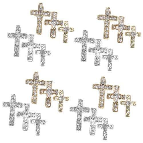 Veemoon 60 Stück Teiliges Nagel Charms Kreuz aus Legiertem Nail Art Schmuck mit Funkelnden Strasssteinen Langlebige Nageldekorationen für Frauen Maniküre Vielseitig Kombinierbar und Veemoon 60 Stück Teiliges Nagel Charms Kreuz aus Legiertem Nail Art Schmuck mit Funkelnden Strasssteinen Langlebige Nageldekorationen für Frauen Maniküre Vielseitig Kombinierbar und von Veemoon