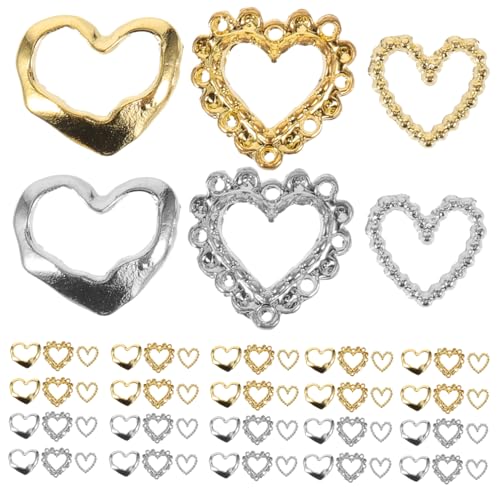 Veemoon 60 Stück Teiliges Nagel Schmuckset Herzform aus Metall Stabile Nail Charms für Nail Art Dekoration Bunte Nagel Ornamente Geeignet für Diy Maniküre Partys und Besondere Anlässe Veemoon 60 Stück Teiliges Nagel Schmuckset Herzform aus Metall Stabile Nail Charms für Nail Art Dekoration Bunte Nagel Ornamente Geeignet für Diy Maniküre Partys und Besondere Anlässe von Veemoon