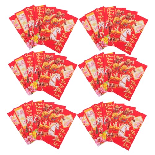 Veemoon 60 Stück Vietnamesische Geldumschläge Pferdejahr Lunar Year Rote Umschläge Mix Chinesisch Vietnamesische Motive Festliche Verpackung Für Asiatisches Neujahrsfest Veemoon 60 Stück Vietnamesische Geldumschläge Pferdejahr Lunar Year Rote Umschläge Mix Chinesisch Vietnamesische Motive Festliche Verpackung Für Asiatisches Neujahrsfest von Veemoon