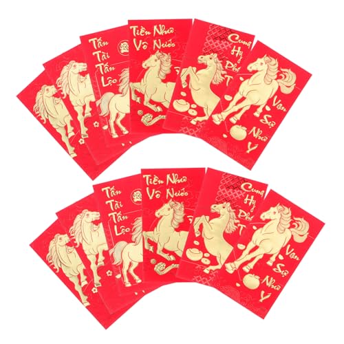 Veemoon 60 Stück Vietnamesische Hong Bao Umschläge Rotes Geldbriefchen Pferdejahr Traditionelle Lunar Year Cash Envelopes für Tet Frühjahrsfest Hochzeit Geburtstag Veemoon 60 Stück Vietnamesische Hong Bao Umschläge Rotes Geldbriefchen Pferdejahr Traditionelle Lunar Year Cash Envelopes für Tet Frühjahrsfest Hochzeit Geburtstag von Veemoon