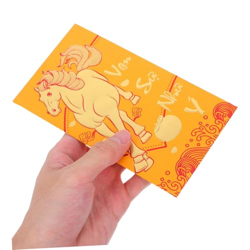 Veemoon 60 Stück Vietnamesische Neujahrsumschläge Pferdejahr Goldene Geldumschläge Traditionelle Rote Umschläge für Chinesisches Mondneujahr Frühlingsfest Cash Envelopes mit Mustern Veemoon 60 Stück Vietnamesische Neujahrsumschläge Pferdejahr Goldene Geldumschläge Traditionelle Rote Umschläge für Chinesisches Mondneujahr Frühlingsfest Cash Envelopes mit Mustern von Veemoon