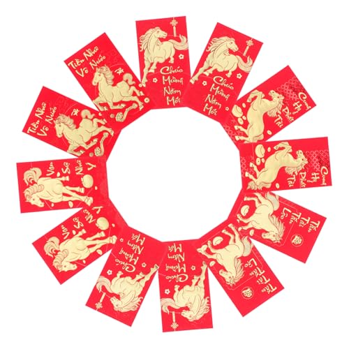 Veemoon 60 Stück Vietnamesische Rote Geldumschläge Pferde Lunar Year Umschläge für Neujahr Frühlingsfest Geburtstag Hochzeit Party Geschenkumschläge Veemoon 60 Stück Vietnamesische Rote Geldumschläge Pferde Lunar Year Umschläge für Neujahr Frühlingsfest Geburtstag Hochzeit Party Geschenkumschläge von Veemoon