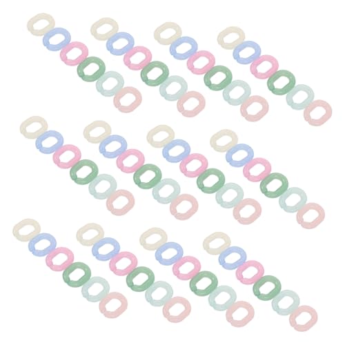 Veemoon 600 Stück Acryl Oval-verbindungsringe Leichte Stabile DIY Kettenverbinder in Candy-farben Schnell Öffnende Abnehmbare Verbindungsringe für Schlüsselanhänger Handykette Armband und von Veemoon