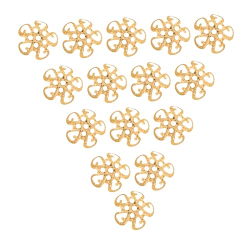 Veemoon 600 Stücke Filigrane Metall Perlenkappen mit Blütenmotiv Goldfarbene Endkappen für DIY Schmuckherstellung Zwischenperlen für Ohrringe Armbänder Halsketten Veemoon 600 Stücke Filigrane Metall Perlenkappen mit Blütenmotiv Goldfarbene Endkappen für DIY Schmuckherstellung Zwischenperlen für Ohrringe Armbänder Halsketten von Veemoon