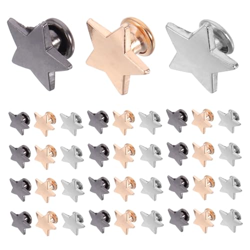 Veemoon 60Sätze Sternförmige Metallnieten und Gunmetal für DIY Kleidung Taschen Schuhe und Gürtel Langlebige Bastelnieten im Punk Stil Veemoon 60Sätze Sternförmige Metallnieten und Gunmetal für DIY Kleidung Taschen Schuhe und Gürtel Langlebige Bastelnieten im Punk Stil von Veemoon