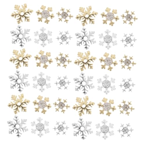 Veemoon 60Stücke Schneeflocken Nagel Charms Dekorative Nail Art Anhänger für Maniküre für DIY Nageldesigns und Weihnachten Glänzende Effekte für Stilvolle Nägel Veemoon 60Stücke Schneeflocken Nagel Charms Dekorative Nail Art Anhänger für Maniküre für DIY Nageldesigns und Weihnachten Glänzende Effekte für Stilvolle Nägel von Veemoon