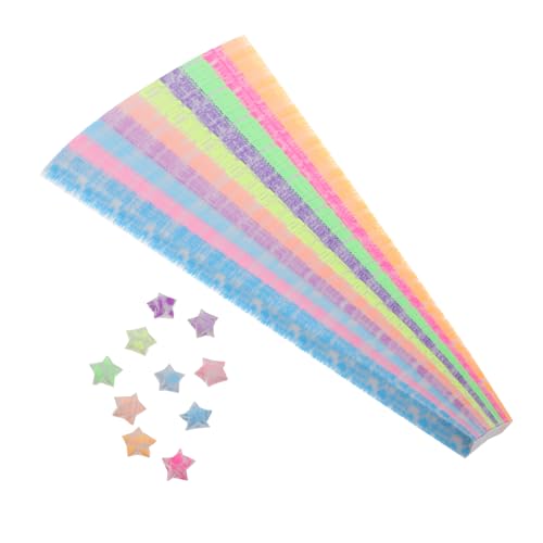 Veemoon 630 Stück Origami Star Strips Farbig Basteln Für Faltbarer Origami-streifen Zerfetzte Sterne Falten Sterndekor Farbe Sterben Leuchtend Papier von Veemoon