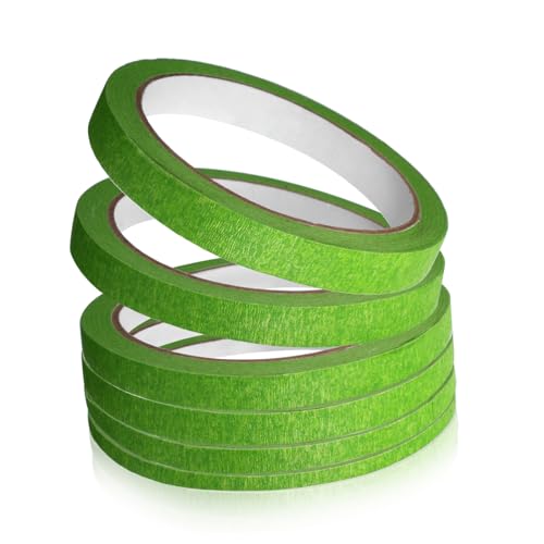 Veemoon 6Rollen Abdeckband für Farbiges Klebeband Leicht zu Entfernen für DIY Projekte Basteln und Scrapbooking Varianten von Veemoon