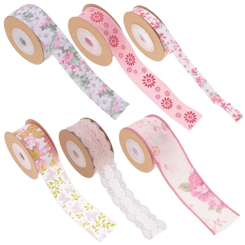 Veemoon 6Rollen Multifunktionales Blumenband Doppeltes Geschenkband für DIY Bastelprojekte für Dekoration von Geschenken Hochzeiten und Feiern Veemoon 6Rollen Multifunktionales Blumenband Doppeltes Geschenkband für DIY Bastelprojekte für Dekoration von Geschenken Hochzeiten und Feiern von Veemoon