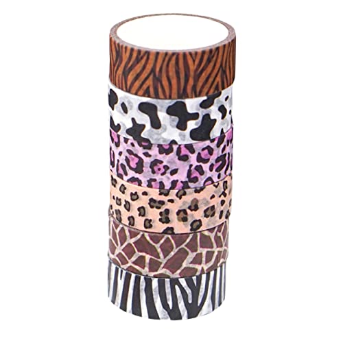 Veemoon 6Rollen Washi Tape Set Mit Tiermustern Dekoratives Klebeband Für Scrapbooking Journaling Und Bastelprojekte Adhäsive Tapes Für Geschenkverpackungen von Veemoon
