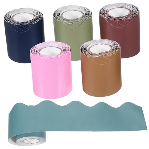 Veemoon 6Rollen Wasserdichtes Grenzpapier für Pinnwände Entzückende Selbstklebende Dekorative Aufkleber Leuchtenden für Klassenzimmer und Teiliges Veemoon 6Rollen Wasserdichtes Grenzpapier für Pinnwände Entzückende Selbstklebende Dekorative Aufkleber Leuchtenden für Klassenzimmer und Teiliges von Veemoon