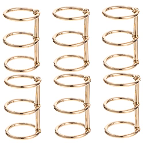 Veemoon 6Stücke Buchbinder Ringe Metallringe mit Löchern für Notizbücher Dokumente und Scrapbooking Goldfarben Leicht und Langlebig Veemoon 6Stücke Buchbinder Ringe Metallringe mit Löchern für Notizbücher Dokumente und Scrapbooking Goldfarben Leicht und Langlebig von Veemoon