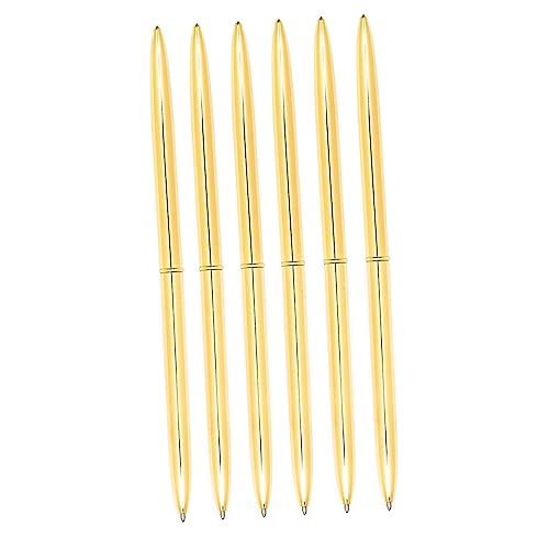 Veemoon 6Stücke Dual Head Rotations Kugelschreiber Aus Metall Leichtgewichtige Nachfüllbare Kugelschreiber Mit Blauer Für Schule Und Büro Elegante Goldene Ausführung Veemoon 6Stücke Dual Head Rotations Kugelschreiber Aus Metall Leichtgewichtige Nachfüllbare Kugelschreiber Mit Blauer Für Schule Und Büro Elegante Goldene Ausführung von Veemoon