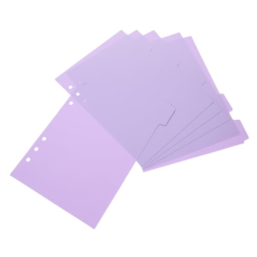 Veemoon 6Stücke Farbige Ordnertrenner Für Notizblock Abnehmbare Trennwände Praktische Trennblätter Für Effektives Dokumentenmanagement Notebook Zubehör Veemoon 6Stücke Farbige Ordnertrenner Für Notizblock Abnehmbare Trennwände Praktische Trennblätter Für Effektives Dokumentenmanagement Notebook Zubehör von Veemoon