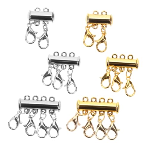 Veemoon 6Stücke Magnetische Halskettenverschlüsse für Mehrlagige Schmuckgestaltung DIY Separatoren für Eleganter und Hautfreundlicher Verschluss für Frauen Veemoon 6Stücke Magnetische Halskettenverschlüsse für Mehrlagige Schmuckgestaltung DIY Separatoren für Eleganter und Hautfreundlicher Verschluss für Frauen von Veemoon