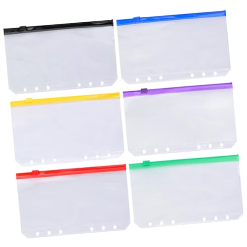Veemoon 6Stücke Reißverschlussbeutel Farben Stabiler Organizer für Dokumente und Lose Bücher für Rechnungshalter und Aktenspeicher und Langlebig Veemoon 6Stücke Reißverschlussbeutel Farben Stabiler Organizer für Dokumente und Lose Bücher für Rechnungshalter und Aktenspeicher und Langlebig von Veemoon