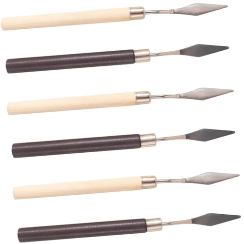 Veemoon 6Stücke Rührstäbe Für Make Up Und Nagelkunst Rührwerkzeuge Zum Mischen Von Farben Malmesser Für Kosmetik Und Künstlerbedarf von Veemoon