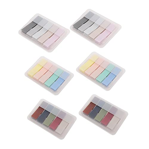 Veemoon 6Stücke Selbstklebende Memo Pads Vintage und Pastellfarben für Notizen Organisation und Kreative für Büro und Schule von Veemoon