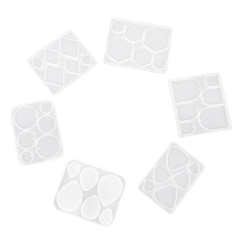 Veemoon 6Stücke Silikonform für Ohrringe Teiliges Wiederverwendbare Epoxidharz Formen für Anhänger und Schmuckherstellung Einfach zu Entnehmen Reinigen für DIY Projekte Veemoon 6Stücke Silikonform für Ohrringe Teiliges Wiederverwendbare Epoxidharz Formen für Anhänger und Schmuckherstellung Einfach zu Entnehmen Reinigen für DIY Projekte von Veemoon