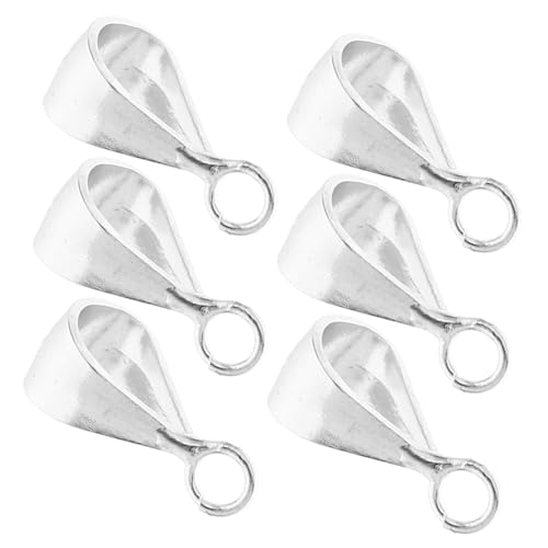 Veemoon 6Stücke Sterling Silber Schmuckverschlüsse Anhängerverschlüsse für Armbänder DIY Schmuckherstellung Praktische Verbindungsschnallen für Kreativen von Veemoon