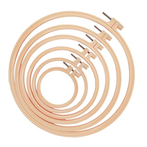 Veemoon 6Stücke Teiliges DIY Stickrahmen Kunststoff Runder Kreuzstichring für Handarbeiten für Stickliebhaber Langlebig und Robust Verschiedene Veemoon 6Stücke Teiliges DIY Stickrahmen Kunststoff Runder Kreuzstichring für Handarbeiten für Stickliebhaber Langlebig und Robust Verschiedene von Veemoon