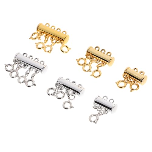 Veemoon 6Stücke Teiliges Magnetverschlüsse für DIY Schmuck Multifunktionale Haken Supermagnetischem Material für Armbänder Silber von Veemoon