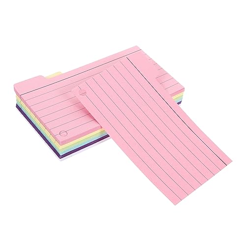 Veemoon 6Stücke Teiliges Notizblock mit Linierten Karteikarten Verschiedenen Praktische Memo Pads für Studenten und Büro Lernen und Notieren von Veemoon