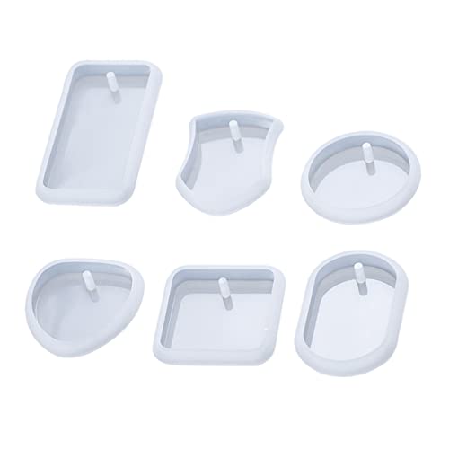 Veemoon 6Stücke Teiliges Silikon Schlüsselanhänger Formen DIY Epoxidharz Gießformen für Anhänger Schmuck und Dekoration für Bastelprojekte und Veemoon 6Stücke Teiliges Silikon Schlüsselanhänger Formen DIY Epoxidharz Gießformen für Anhänger Schmuck und Dekoration für Bastelprojekte und von Veemoon