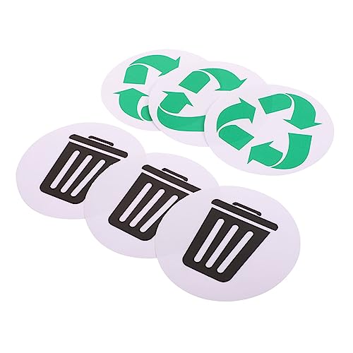 Veemoon 6Stücke Wasserdichte Recycling Aufkleber für Mülltrennung Selbstklebende für Abfallbehälter für Zuhause Schule und Plätze Langlebig und Praktisch Veemoon 6Stücke Wasserdichte Recycling Aufkleber für Mülltrennung Selbstklebende für Abfallbehälter für Zuhause Schule und Plätze Langlebig und Praktisch von Veemoon