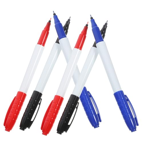 Veemoon 6Stücke Whiteboard Marker Abwischbare Stifte Spitze Wasserbasierte Malmarkierungsstifte für Schule Büro und Zuhause von Veemoon