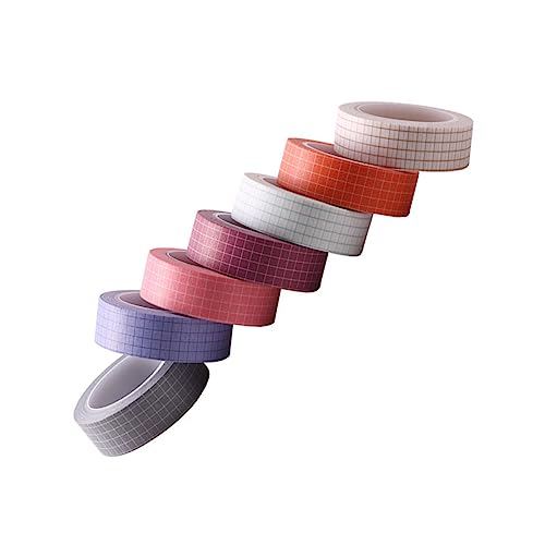 Veemoon 7 Rollen Washi Tape Dekoratives Klebeband für Scrapbooks DIY Handbücher und Kalender Selbstklebend Leicht Abreißbar Ohne Rückstände für Fotoalben und Bastelarbeiten von Veemoon
