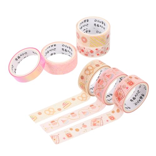 Veemoon 7 Rollen Washi Tape mit Goldfolie Dekorative Klebebänder für Scrapbooking Journaling und DIY Projekte für Kreative Bastelarbeiten Geschenkverpackungen und Mehr von Veemoon