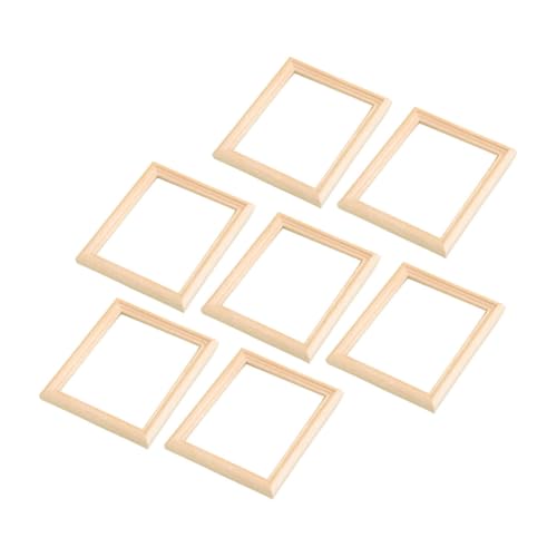 Veemoon 7 Stück Mini Fotorahmen Teiliges Holz Handgefertigte Miniatur Bilderrahmen mit Filigranen Mustern für Puppenhäuser Kreative Wohnaccessoires Veemoon 7 Stück Mini Fotorahmen Teiliges Holz Handgefertigte Miniatur Bilderrahmen mit Filigranen Mustern für Puppenhäuser Kreative Wohnaccessoires von Veemoon