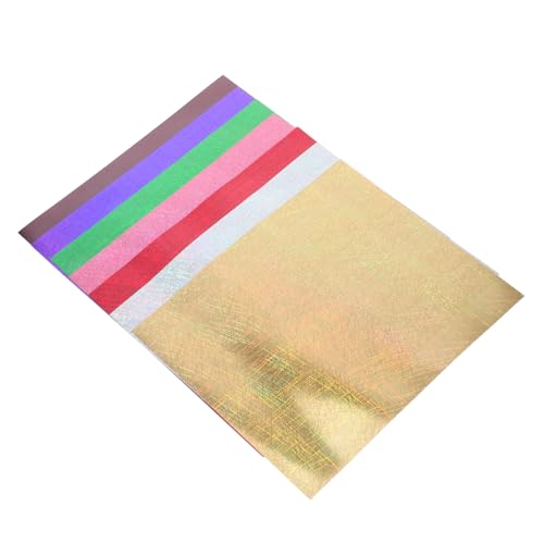 Veemoon 7 Stück Teiliges Holographisches Htv Vinyl Metallische Wärmetransferfolie für Kleidung Irisierende Glänzende Heat Transfer Vinyl für DIY Mode Partys Vielseitige Textilveredelung von Veemoon