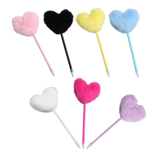 Veemoon 7 Stück Teiliges Kugelschreiber mit Pom Pom Flauschige Stifte Ergonomisch für Büro Schule und Zuhause Glattes Schreiben für Kreative Arbeiten und Veemoon 7 Stück Teiliges Kugelschreiber mit Pom Pom Flauschige Stifte Ergonomisch für Büro Schule und Zuhause Glattes Schreiben für Kreative Arbeiten und von Veemoon