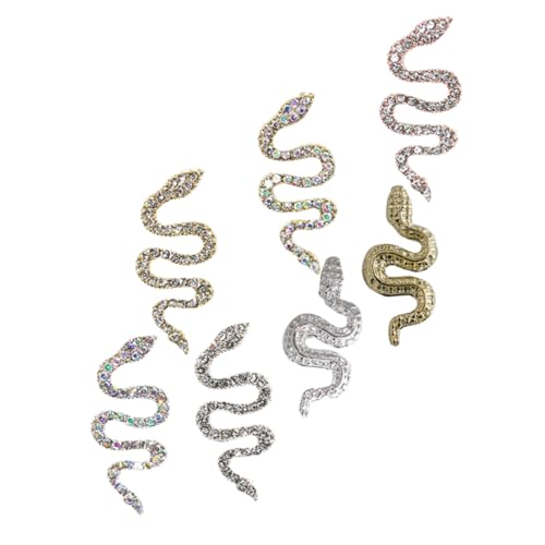 Veemoon 7 Stück Teiliges Schlangen Nagel Charms aus Langlebigem Glänzende Maniküre Dekoration Einzigartiges Vintage Design für Frauen und Partys Nail Art Zubehör Veemoon 7 Stück Teiliges Schlangen Nagel Charms aus Langlebigem Glänzende Maniküre Dekoration Einzigartiges Vintage Design für Frauen und Partys Nail Art Zubehör von Veemoon