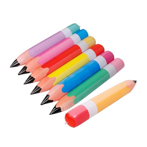 Veemoon 7 Stück aufblasbarer Bleistift Back to School Party Supplies Riesige Bleistifte-Requisite Festival Bleistifte Aufblasbare Bleistiftdekorationen aufblasbare Party-Requisiten PVC von Veemoon