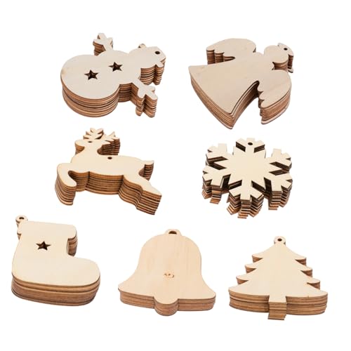 Veemoon 70 Stück Teiliges Weihnachts Holzanhänger zum Basteln Vielfältige Formen Wie Schneeflocken Elch und Weihnachtsbaum Diy Holzscheiben für Weihnachtsdeko und Partyaccessoires Veemoon 70 Stück Teiliges Weihnachts Holzanhänger zum Basteln Vielfältige Formen Wie Schneeflocken Elch und Weihnachtsbaum Diy Holzscheiben für Weihnachtsdeko und Partyaccessoires von Veemoon