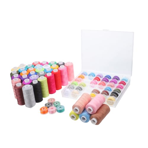 Veemoon 72 Stück Farben Polyester Garn für Nähmaschine Yards Spulen Nähzubehör für Handarbeiten und Quilting Praktischer Aufbewahrungsbox Veemoon 72 Stück Farben Polyester Garn für Nähmaschine Yards Spulen Nähzubehör für Handarbeiten und Quilting Praktischer Aufbewahrungsbox von Veemoon