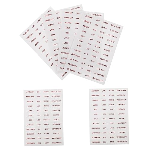 Veemoon 8 Blatt Scrapbook Aufkleber Selbstklebende Buchstaben Sticker für Notizbuch Tagebuch Dekoration Stilvolle Hochwertige Pet Aufkleber Roségold für Kreative Projekte von Veemoon