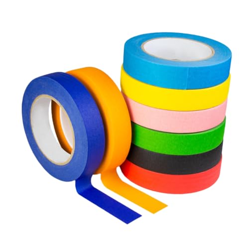 Veemoon 8 Rollen Bunte DIY Washi Tapes Dekoratives Klebeband für Scrapbooking und Kunsthandwerk Leicht Abreißbar für Erwachsene von Veemoon