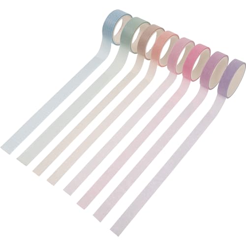 Veemoon 8 Rollen Bunte Washi Tape für Scrapbooking Dekoratives Klebeband Set für DIY Projekte Hand Account Einfache Anwendung Vielseitig Einsetzbar von Veemoon