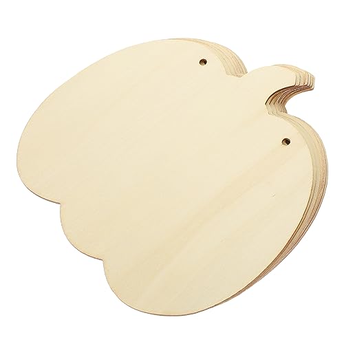 Veemoon 8 Stück Holzspäne für DIY leeres unvollendetes Handwerk DIY - Herbstausschnitte halloween dekoration halloween-dekoration Kürbis unfertige Holzscheiben DIY liefert hölzern von Veemoon