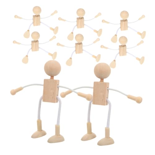 Veemoon 8 Stück Holzspielzeug Figur Bausatz unvollendet Form klein Roboter unfertige Holzpflockmenschen Menschenkörper aus Holz unfertige Puppenkörper aus Holz unfertige Holzmenschen Beige Veemoon 8 Stück Holzspielzeug Figur Bausatz unvollendet Form klein Roboter unfertige Holzpflockmenschen Menschenkörper aus Holz unfertige Puppenkörper aus Holz unfertige Holzmenschen Beige von Veemoon