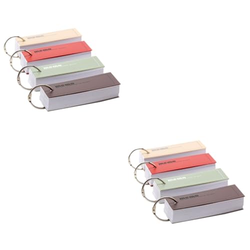 Veemoon 8 Stück Mini Notizblock Schlüsselanhänger mit Abnehmbaren Losen Blättern Tragbare Kreative Memo Pads für Schule Büro und Studium Zufällige Farbe Veemoon 8 Stück Mini Notizblock Schlüsselanhänger mit Abnehmbaren Losen Blättern Tragbare Kreative Memo Pads für Schule Büro und Studium Zufällige Farbe von Veemoon