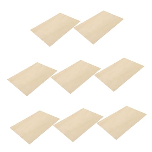 Veemoon 8 Stück Rechteckige Unbehandelte Holzplatten für Diy Bastelprojekte Malen Gravieren und Holzarbeiten Natürliche Textur für Kunst und Dekoration von Veemoon