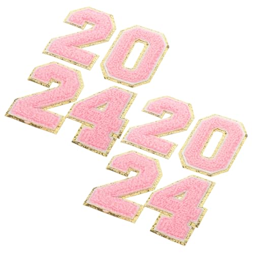 Veemoon 8 Stück Teiliges Bestickte Zahlen Patches zum Aufbügeln Rosa Chenille Stickerei Aufnäher für Kleidung DIY Dekoration und Reparatur Strapazierfähige Nähapplikationen für Jacken Veemoon 8 Stück Teiliges Bestickte Zahlen Patches zum Aufbügeln Rosa Chenille Stickerei Aufnäher für Kleidung DIY Dekoration und Reparatur Strapazierfähige Nähapplikationen für Jacken von Veemoon