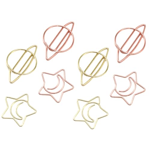 Veemoon 8 Stück Teiliges Bunter Metall papierclips in Stern Mondform Vielseitige Büroklammern für Akten Notizen und Fotos Praktische und Dekorative Clips für Schule und Bürogebrauch Veemoon 8 Stück Teiliges Bunter Metall papierclips in Stern Mondform Vielseitige Büroklammern für Akten Notizen und Fotos Praktische und Dekorative Clips für Schule und Bürogebrauch von Veemoon