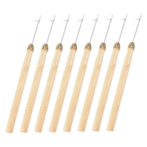Veemoon 8 Stück Teiliges Dreadlock Häkelnadeln mit Holzgriff Ergonomisch Geformt Vielseitig Verwendbar für Haarverlängerungen Geflochtenes Haar und DIY Strickarbeiten Leicht und Tragbar Veemoon 8 Stück Teiliges Dreadlock Häkelnadeln mit Holzgriff Ergonomisch Geformt Vielseitig Verwendbar für Haarverlängerungen Geflochtenes Haar und DIY Strickarbeiten Leicht und Tragbar von Veemoon